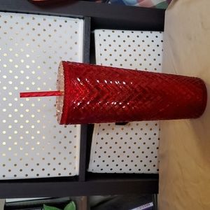 Starbucks ruby red 24 oz jewel/stud tumbler
